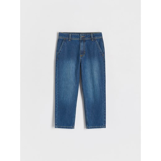 Reserved - Jeansy Carrot - granatowy Reserved 152 (11 lat) promocja Reserved