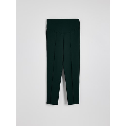 Reserved - Spodnie z wiskozą - morski ze sklepu Reserved w kategorii Spodnie damskie - zdjęcie 186462886