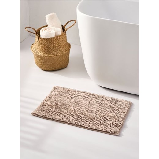 Sinsay - Dywanik łazienkowy - beżowy - id: 4869Q-08X - marki Sinsay - 186464108 Sinsay - Dywanik łazienkowy - beżowy ze sklepu Sinsay w kategorii Dywaniki łazienkowe - zdjęcie 186464108
