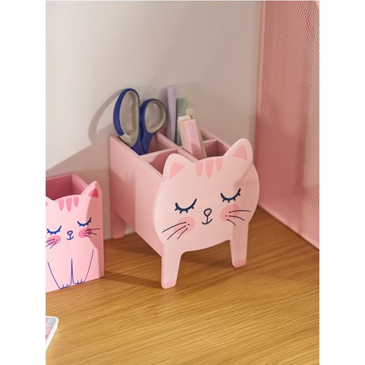 Sinsay - Organizer na biurko z przegródkami w kształcie kotka - różowy ze sklepu Sinsay w kategorii Zabawki - zdjęcie 186464155