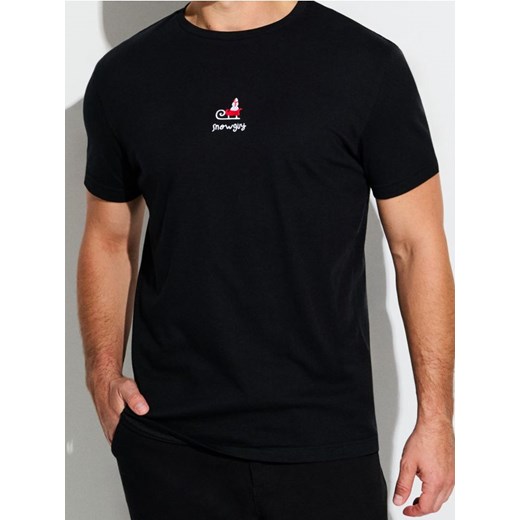 Sinsay - Bawełniana koszulka z nadrukiem - czarny ze sklepu Sinsay w kategorii T-shirty męskie - zdjęcie 186464238