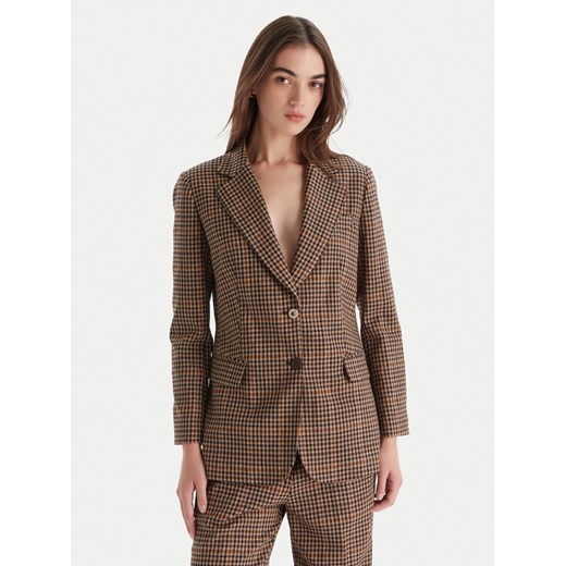Liu Jo Marynarka MF5158 T4335 Brązowy Regular Fit ze sklepu MODIVO w kategorii Marynarki damskie - zdjęcie 186464278