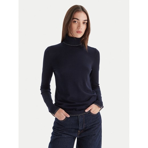Liu Jo Golf MF5229 MS49I Granatowy Regular Fit ze sklepu MODIVO w kategorii Swetry damskie - zdjęcie 186464287