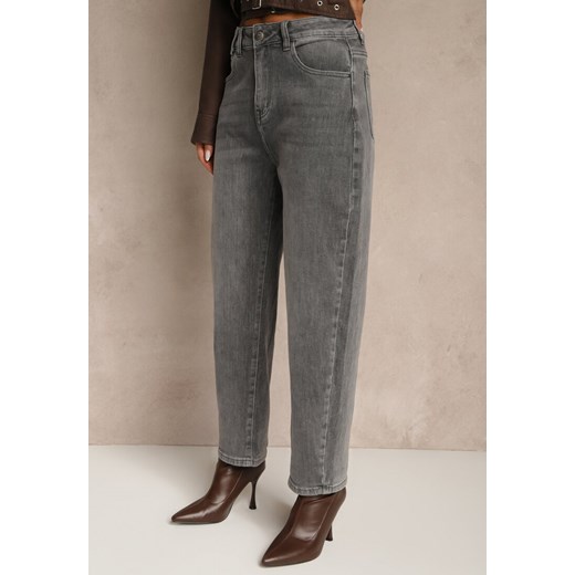 Szare Jeansy Mom Fit High Waist Ralineva Renee S renee.pl