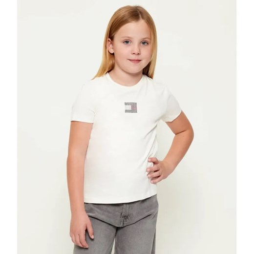 Tommy Hilfiger T-shirt | Regular Fit ze sklepu Gomez Fashion Store w kategorii Bluzki dziewczęce - zdjęcie 186466468