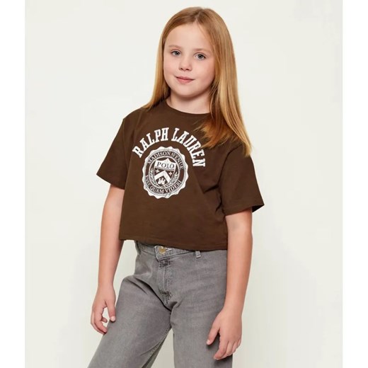 POLO RALPH LAUREN T-shirt | Cropped Fit ze sklepu Gomez Fashion Store w kategorii Bluzki dziewczęce - zdjęcie 186466475