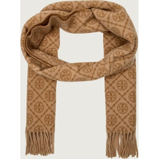 TORY BURCH Wełniany szal Monogram | z dodatkiem kaszmiru ze sklepu Gomez Fashion Store w kategorii Szaliki i chusty damskie - zdjęcie 186466597