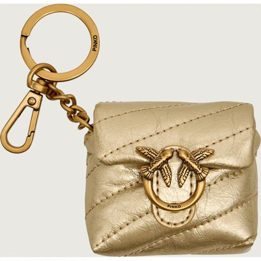 Pinko Skórzane etui na słuchawki LOVE PUFF SHINY ze sklepu Gomez Fashion Store w kategorii Etui - zdjęcie 186466599
