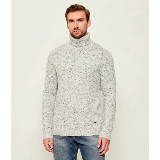 GUESS Wełniany golf JUSTIN | Regular Fit ze sklepu Gomez Fashion Store w kategorii Swetry męskie - zdjęcie 186466617