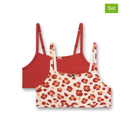 Sanetta Topy (2 szt.) w kolorze czerwono-beżowym Sanetta 164 okazyjna cena Limango Polska