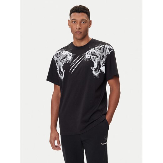 Plein Sport T-Shirt FAEC MTK8360 STE001N Czarny Loose Fit ze sklepu MODIVO w kategorii T-shirty męskie - zdjęcie 186469128