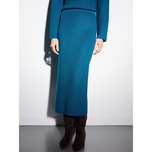 Mohito - Swetrowa spódnica midi - zielony Mohito XS Mohito