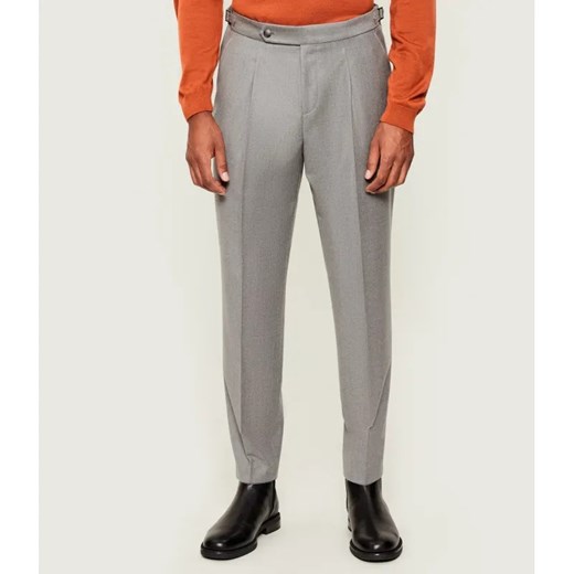 BOSS BLACK Wełniane spodnie C-Perino-PL-DTL-254 | Relaxed fit ze sklepu Gomez Fashion Store w kategorii Spodnie męskie - zdjęcie 186470618