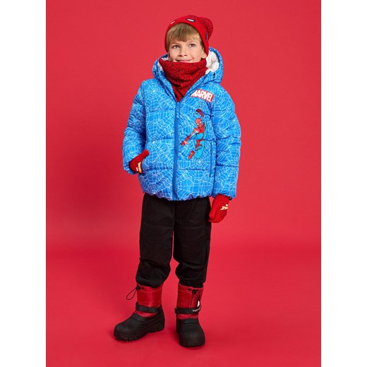 Sinsay - Zestaw: czapka, komin i rękawiczki - czerwony Sinsay L Sinsay