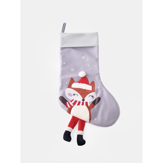 Sinsay - Dekoracyjna skarpeta świąteczna - szary Sinsay One Size Sinsay