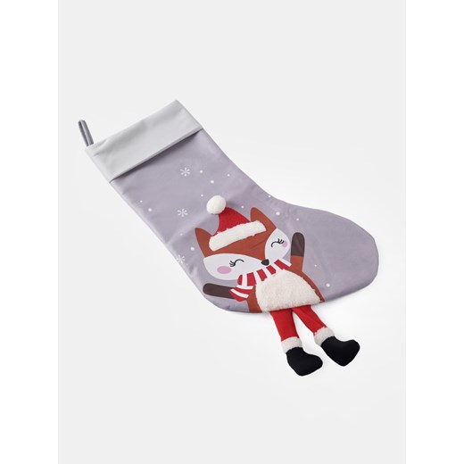 Sinsay - Dekoracyjna skarpeta świąteczna - szary Sinsay One Size Sinsay