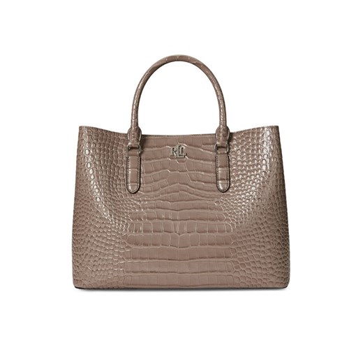 Torebka LAUREN RALPH LAUREN Marcy 431942189010 Brązowy ze sklepu eobuwie.pl w kategorii Torby Shopper bag - zdjęcie 186472228