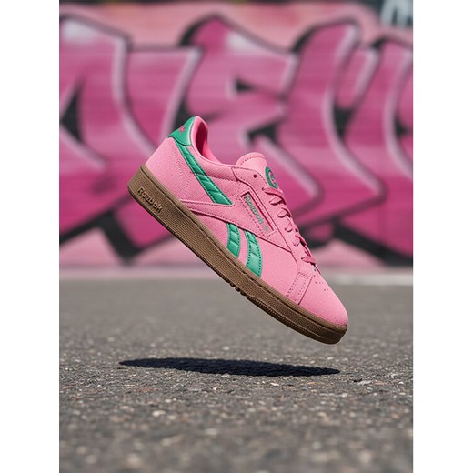 Sneakersy Reebok EO-CLUB C GROUNDS UK 100229526 Różowy ze sklepu eobuwie.pl w kategorii Buty sportowe damskie - zdjęcie 186472268