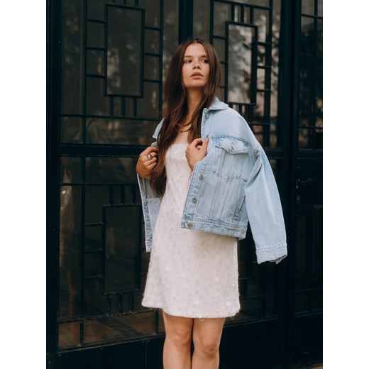 Reserved - Kurtka jeansowa - niebieski ze sklepu Reserved w kategorii Kurtki damskie - zdjęcie 186473949