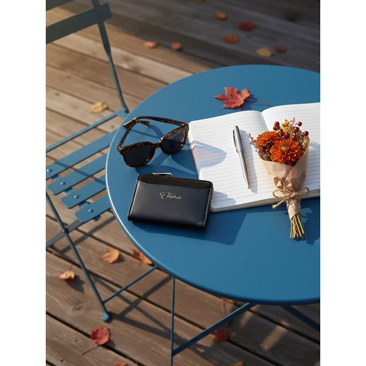 Sinsay - Portfel z imitacji skóry - czarny Sinsay One Size Sinsay