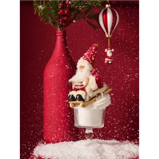 Sinsay - Dekoracja świąteczna w kształcie Mikołaja - czerwony ze sklepu Sinsay w kategorii Dekoracje bożonarodzeniowe - zdjęcie 186474295