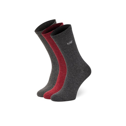 Nine West Skarpety długie CEO_AS_NW_05_W_AW25 (3 PACK) Szary ze sklepu MODIVO w kategorii Skarpetki damskie - zdjęcie 186475049