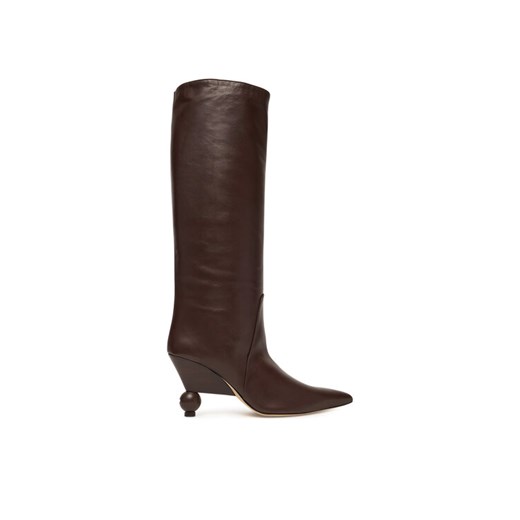 Weekend Max Mara Kozaki Tasca 2525796075600 Brązowy ze sklepu MODIVO w kategorii Kozaki damskie - zdjęcie 186475127