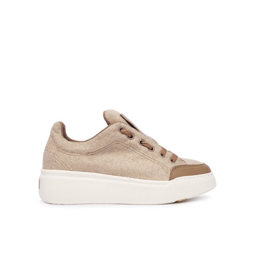 Max Mara Sneakersy Maxiws 2524766032650 Beżowy ze sklepu MODIVO w kategorii Buty sportowe damskie - zdjęcie 186475299
