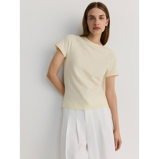 Reserved - T-shirt w sportowym stylu - jasnożółty Reserved M wyprzedaż Reserved