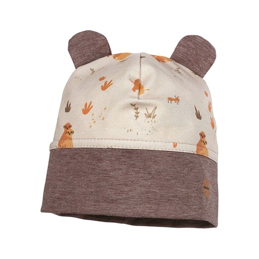 MaxiMo Czapka beanie w kolorze brązowo-kremowym ze sklepu Limango Polska w kategorii Czapki dziecięce - zdjęcie 186477366