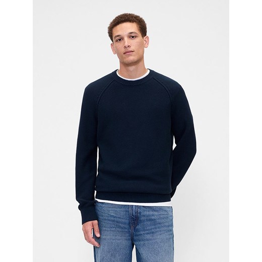 GAP Sweter w kolorze granatowym ze sklepu Limango Polska w kategorii Swetry męskie - zdjęcie 186477675