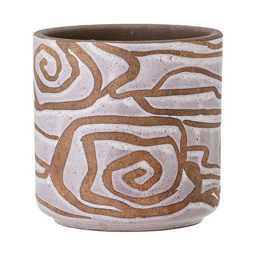 Bloomingville Doniczka &quot;Lija&quot; w kolorze biało-jasnobrązowym - wys. 12 x Ø 12 cm ze sklepu Limango Polska w kategorii Doniczki i osłonki - zdjęcie 186477957