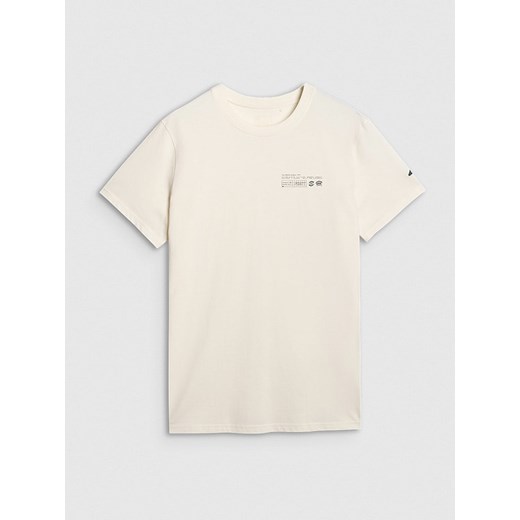 4F Koszulka w kolorze kremowym ze sklepu Limango Polska w kategorii T-shirty męskie - zdjęcie 186478116