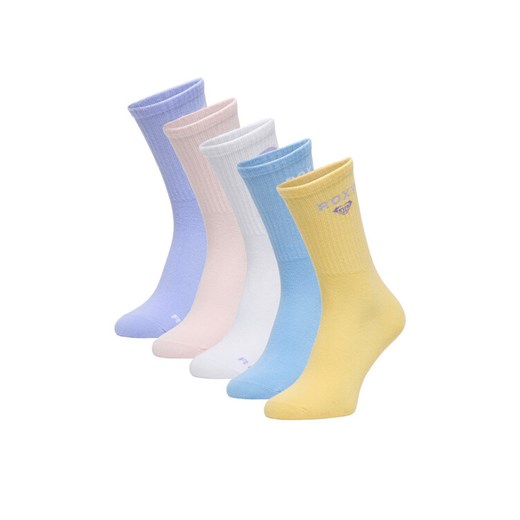 Skarpety długie Roxy CEO_AS_ROXY_12_W_AW25 (5-PACK) Kolorowy ze sklepu eobuwie.pl w kategorii Skarpetki damskie - zdjęcie 186478205