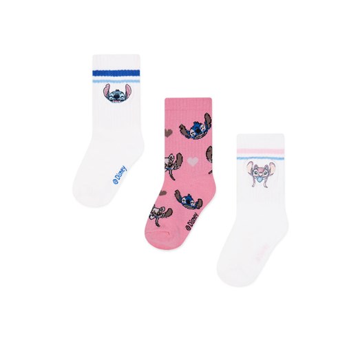 Skarpety długie Disney Classics ACCCS-SS25-116DCLS(3-PACK) Biały ze sklepu eobuwie.pl w kategorii Skarpetki dziecięce - zdjęcie 186478238