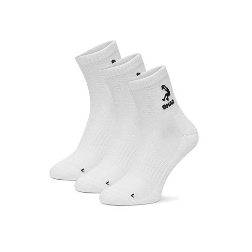Skarpety krótkie Shaq AS_SHQ_H_001Z_SS25 (3-PACK) Biały ze sklepu eobuwie.pl w kategorii Skarpetki damskie - zdjęcie 186478247
