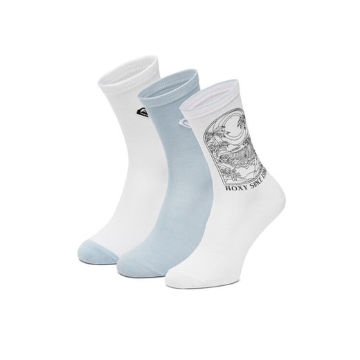 Skarpety długie Roxy AS_ROXY_05W_SS25 (3-PACK) Biały ze sklepu eobuwie.pl w kategorii Skarpetki męskie - zdjęcie 186478256