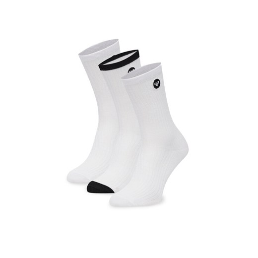 Skarpety długie Roxy AS_ROXY_02W_SS25 (3-PACK) Biały ze sklepu eobuwie.pl w kategorii Skarpetki damskie - zdjęcie 186478257