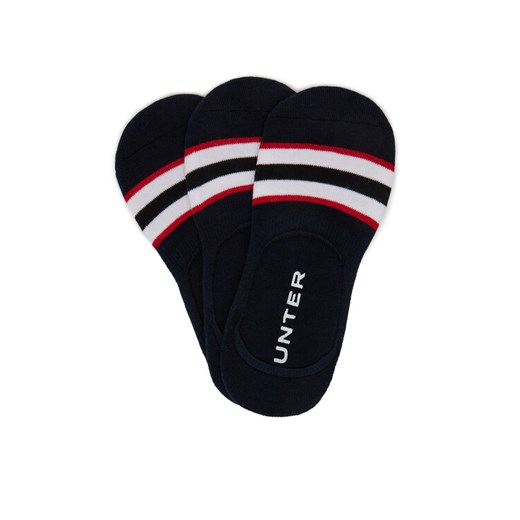 Stopki Hunter AS_HUNTER_03S_SS25 (3-PACK) Granatowy ze sklepu eobuwie.pl w kategorii Skarpetki damskie - zdjęcie 186478279