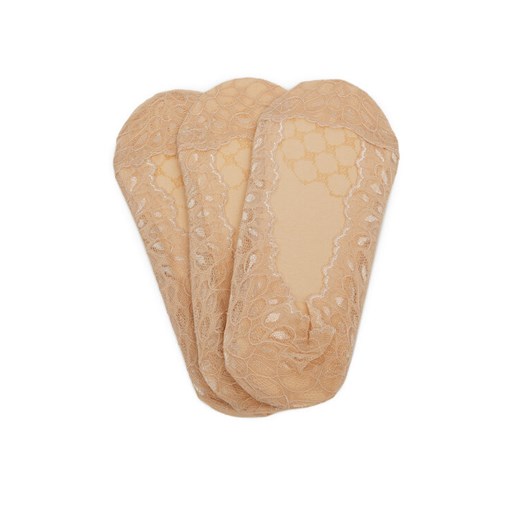 Stopki Nine West LA_NW_4WB_004_SS25 (3-PACK) Beżowy ze sklepu eobuwie.pl w kategorii Skarpetki damskie - zdjęcie 186478298