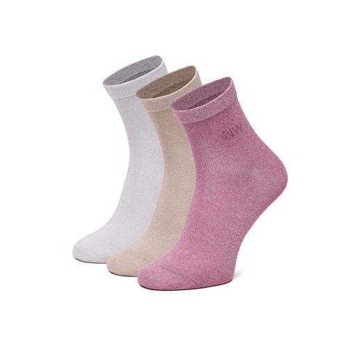 Skarpety długie Nine West CEO_AS_NW_02_Z_AW25 (3 PACK) Różowy ze sklepu eobuwie.pl w kategorii Skarpetki damskie - zdjęcie 186478315