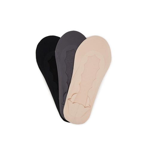 Stopki Nine West LA_NW_4WB_009_SS25 (3-PACK) BKACK/MIX Kolorowy ze sklepu eobuwie.pl w kategorii Skarpetki damskie - zdjęcie 186478336