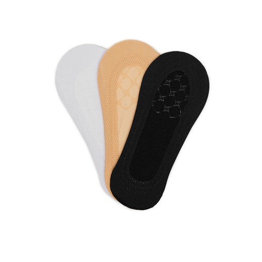 Stopki Nine West LA_NW_4WB_003_SS25 (3-PACK) MIX Biały ze sklepu eobuwie.pl w kategorii Skarpetki damskie - zdjęcie 186478377