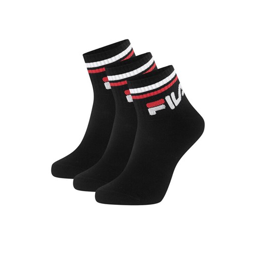 Skarpety krótkie Fila F9398-AW24 (3-pack) Czarny ze sklepu eobuwie.pl w kategorii Skarpetki męskie - zdjęcie 186478386