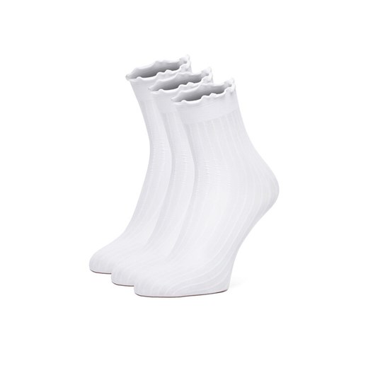 Skarpety długie Nine West CEO_AS_NW_01_Z_AW25 (3-PACK) Biały ze sklepu eobuwie.pl w kategorii Skarpetki damskie - zdjęcie 186478408