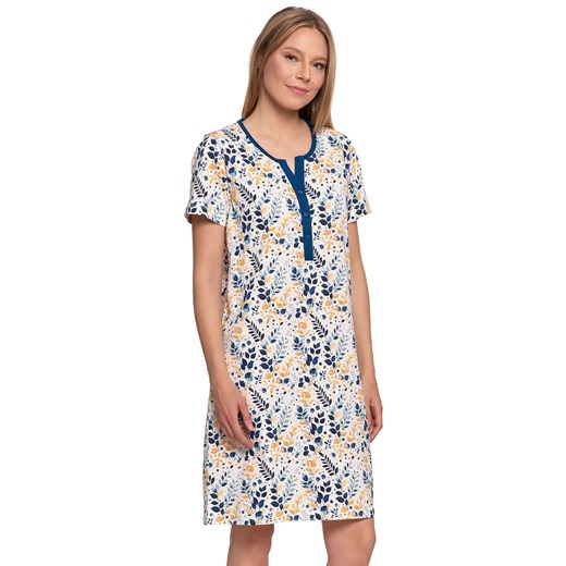 Nocna koszula Moraj PDK2800-002 patt 1-blue ze sklepu kontri.pl w kategorii Koszule nocne - zdjęcie 186479789