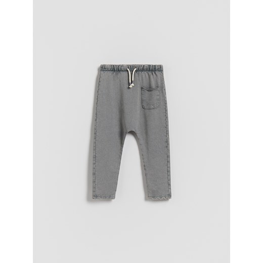 Reserved - Legginsy z efektem sprania - ciemnoszary ze sklepu Reserved w kategorii Spodnie chłopięce - zdjęcie 186479909