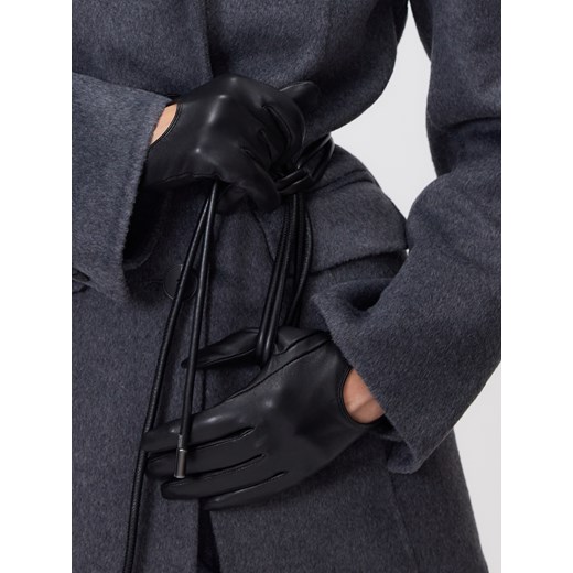 Reserved - Rękawiczki z owczej skóry - czarny ze sklepu Reserved w kategorii Rękawiczki damskie - zdjęcie 186479949