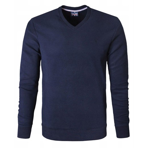 Wygodna Bawełniana Bluza - Pako Jeans - Granatowa SWPJNSbluzaMAORIgr ze sklepu JegoSzafa.pl w kategorii Bluzy męskie - zdjęcie 186480068