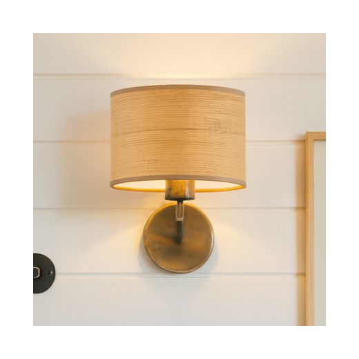 Skandynawski kinkiet do sypialni MEDELIN ECO z abażurem - id: 6463 - marki Ciekot Partners Sp. Z O. O. - 186480368 Skandynawski kinkiet do sypialni MEDELIN ECO z abażurem ze sklepu Lysne w kategorii Lampy ścienne - zdjęcie 186480368